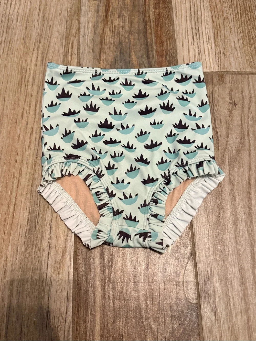 Kortni Jeane Mini Mint Bowl All Ruffle Up Swim Bottoms
